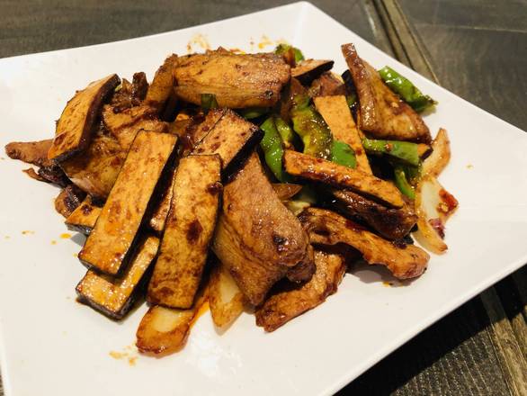 D3. 香干小炒肉 / Flanc Porc Sauté Aux Piments Et Tofu / Stir Fried Pork with Hot Peppers and Tofu